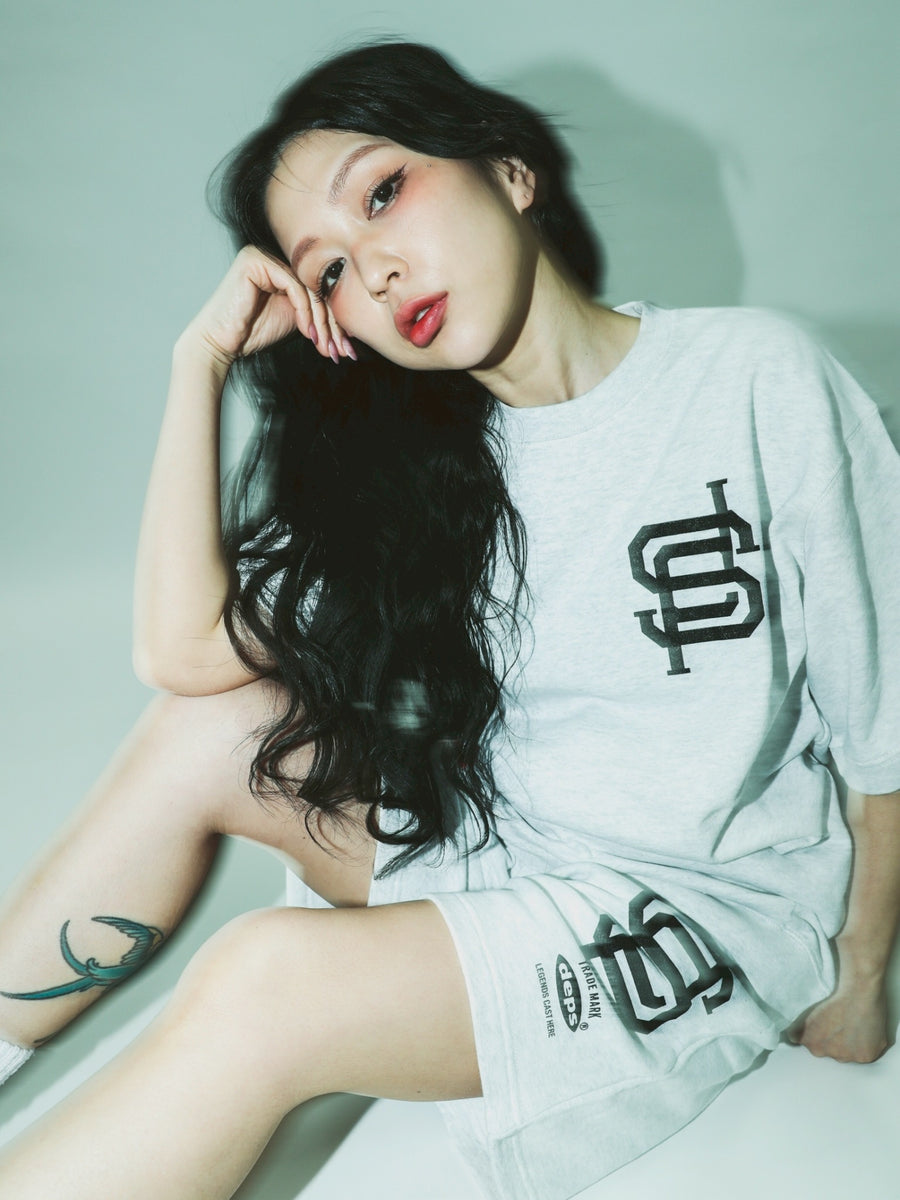 deps BASEBALL LOGO S/S SWEAT【GRAY】 – DEPS online