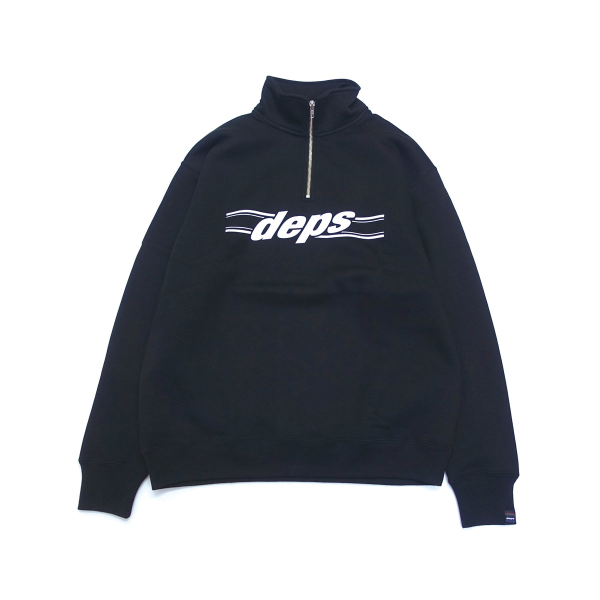 人気特価激安 SHIRT【BLACK】 SWEAT ZIP HALF deps – online DEPS ウェア