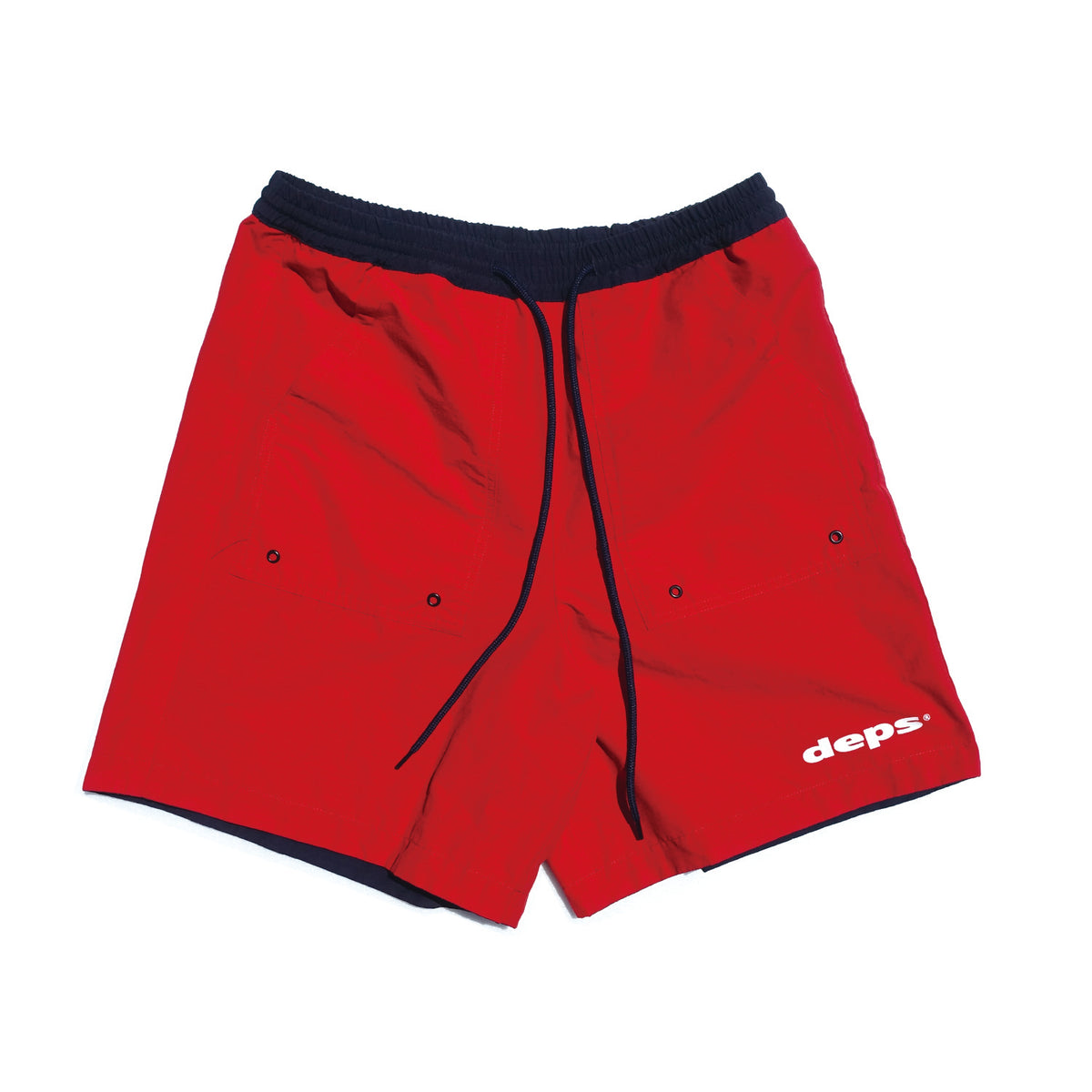 deps REVERSIBLE SHORTS【NAVY&RED】 – DEPS online