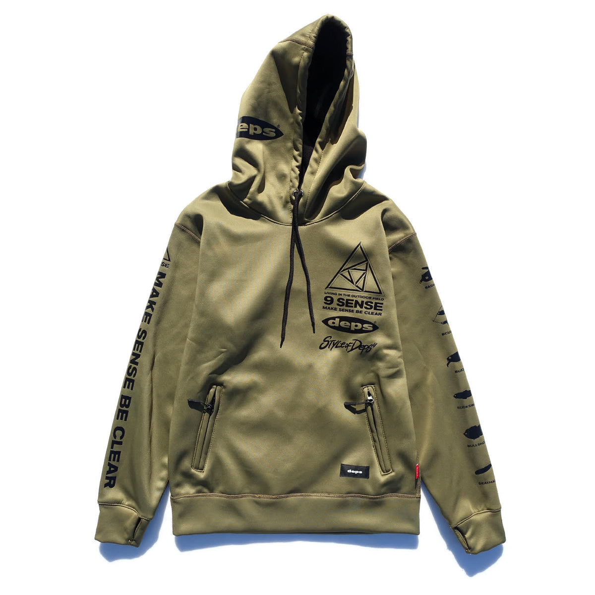 deps 9 SENSE BONDED HOODIE【OLIVE】 – DEPS online