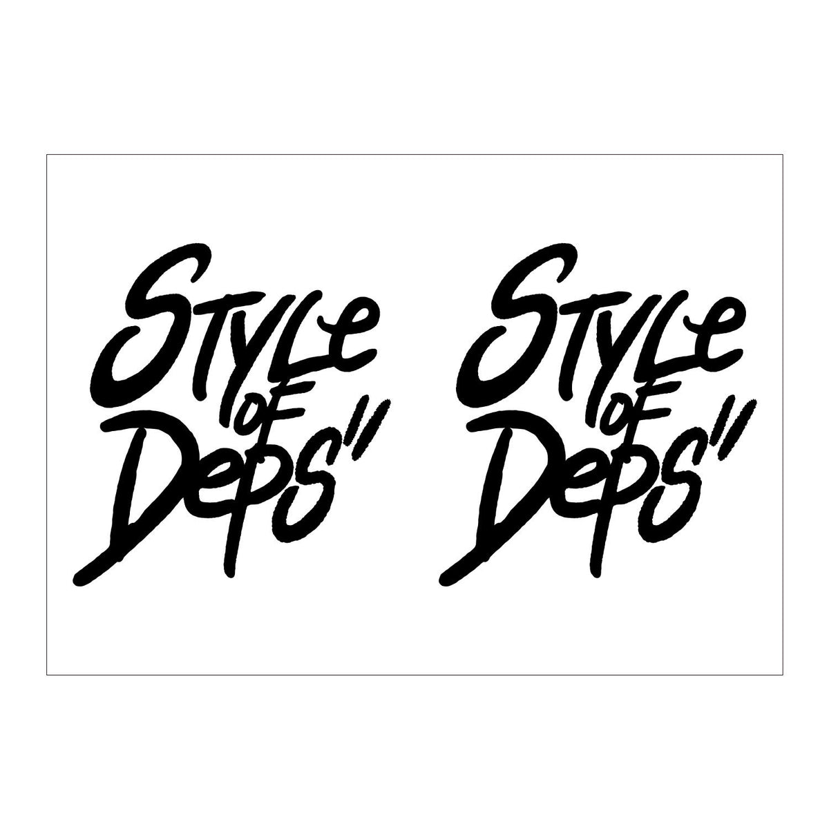 STYLE OF DEPS スタイル オブ デプス ステッカー シール wh