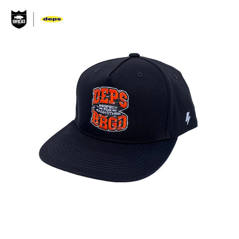 DEPS BRGD SNAPBACK HAT【BLACK/ORANGE】