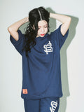 deps BASEBALL LOGO S/S SWEAT【NAVY】