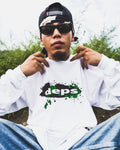 deps SPLASH LOGO L/S TEE【WHITE】