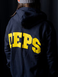 deps ARCH LOGO ZIP UP HOODIE【NAVY】