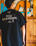 deps STAY BASS FISHING TEE【BLACK】