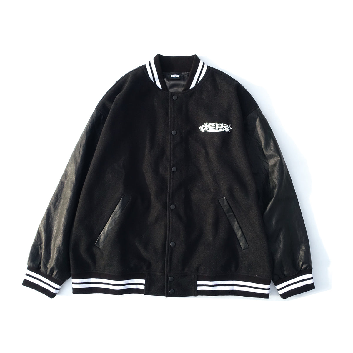deps Varsity Jacket L 黒 NWT LRG x Dead Serious 99 Bones Varsity Jacket Black | eBay
