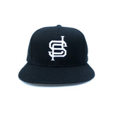 deps BASEBALL LOGO CAP【BLACK×WHITE】
