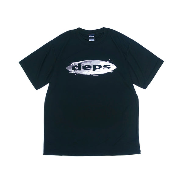 deps GLITCH LOGO DRY S/S TEE【BLACK】