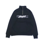 deps HALF ZIP SWEAT SHIRT【BLACK】