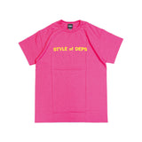 deps NEON COLOR TEE【NEON PINK】