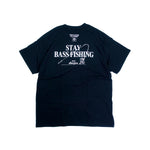 deps STAY BASS FISHING TEE【BLACK】