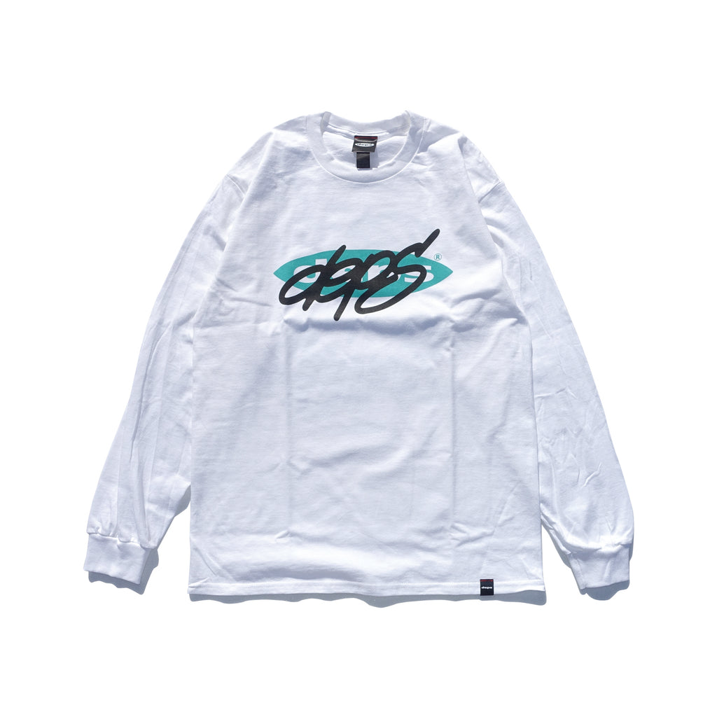 deps TAG LOGO L/S TEE【WHITE×MINT】