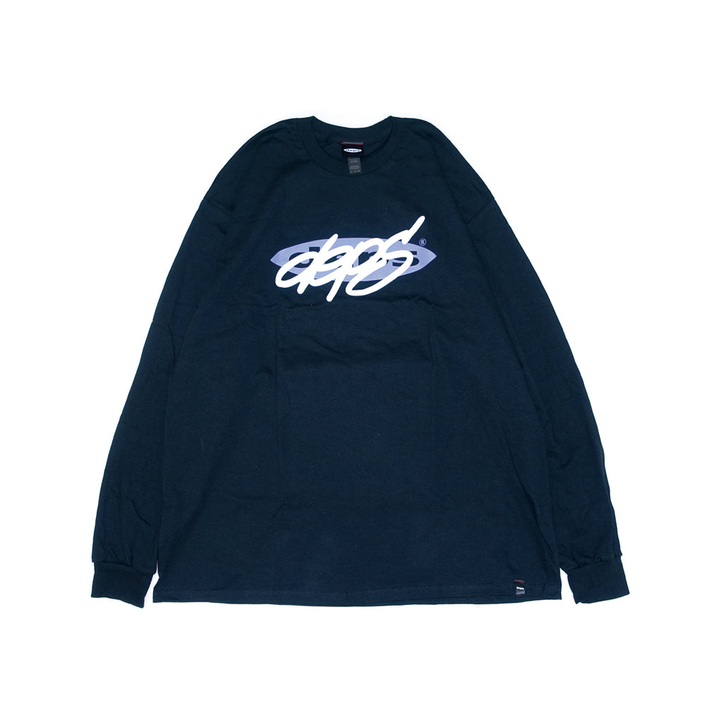 新品未使用deps TAG LOGO L/S TEE【BLACK×PURPLE】 deps TAG LOGO L/S TEE【BLACK×PURPLE】 – DEPS online