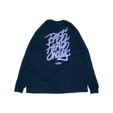 deps TAG LOGO L/S TEE【BLACK×PURPLE】