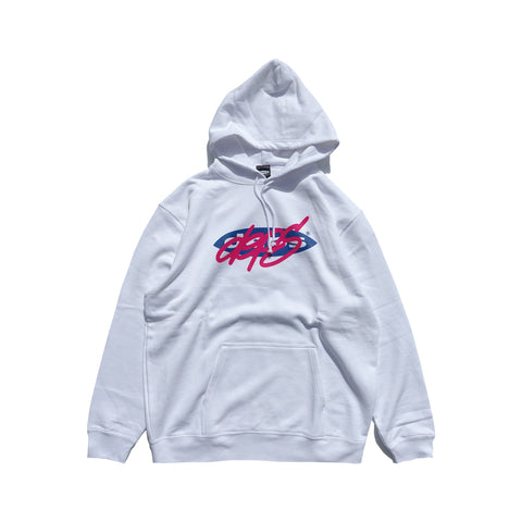deps TAG LOGO HOODIE【WHITE×NAVY】