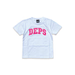 deps ARCH LOGO KIDZ TEE【WHITE×PINK】