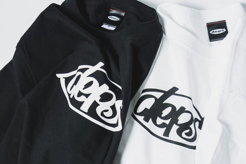 deps ボンデッドフーディー　ボックスロゴ　ブラック　Lサイズ deps BOMB LOGO L/S TEE【BLACK】 – DEPS online