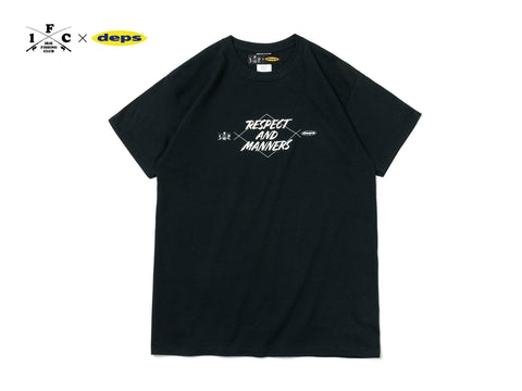RESPECT & MANNERS S/S TEE【BLACK】