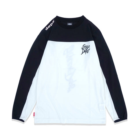 ゴッホ 星月夜 deps デプス L/S TEE WHITE×BLACK | tatihome.com